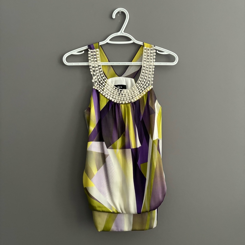 BCX Small Multicoloured Sleeveless Blouse